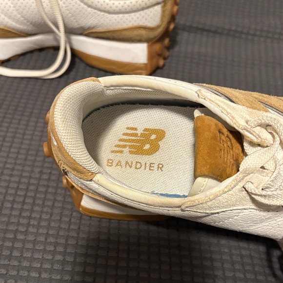 New Balance Tan and White Athletic Shoes - Picture 4 of 7